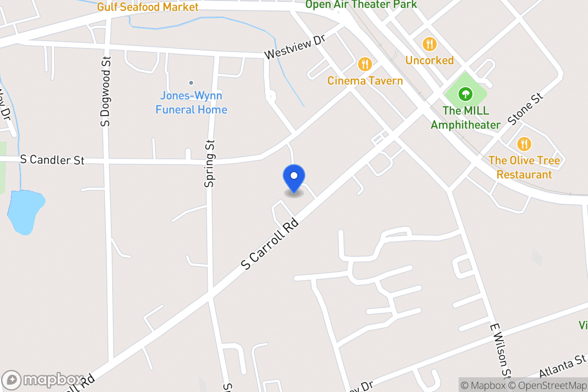 Map of 231 S Carroll Rd