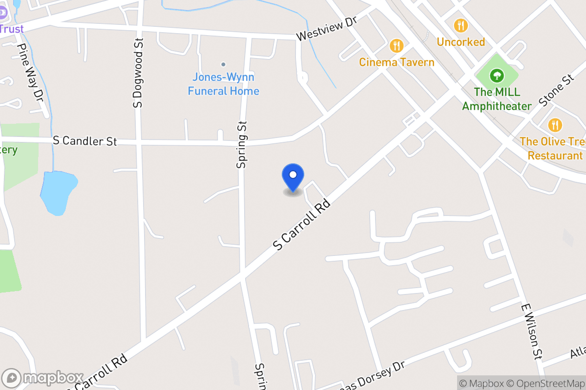 Map of 241 S Carroll Rd