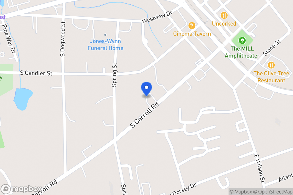 Map of 237 S Carroll Rd