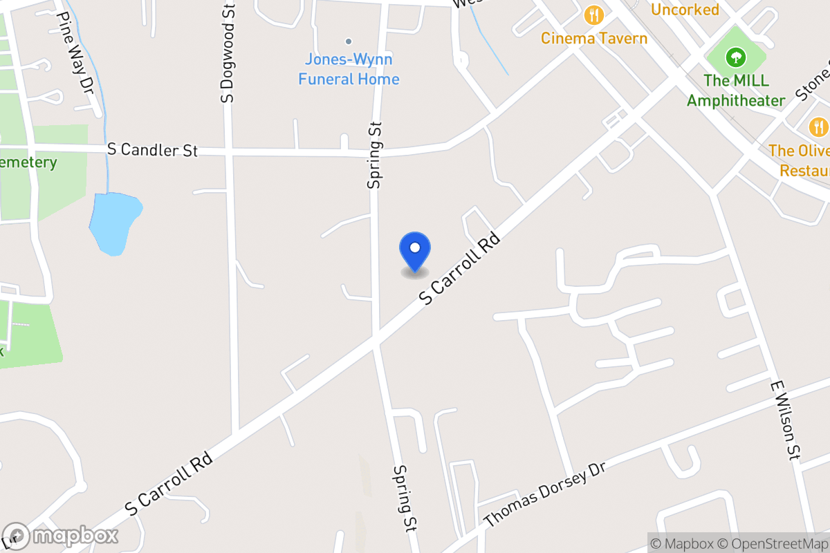 Map of 251 S Carroll Rd