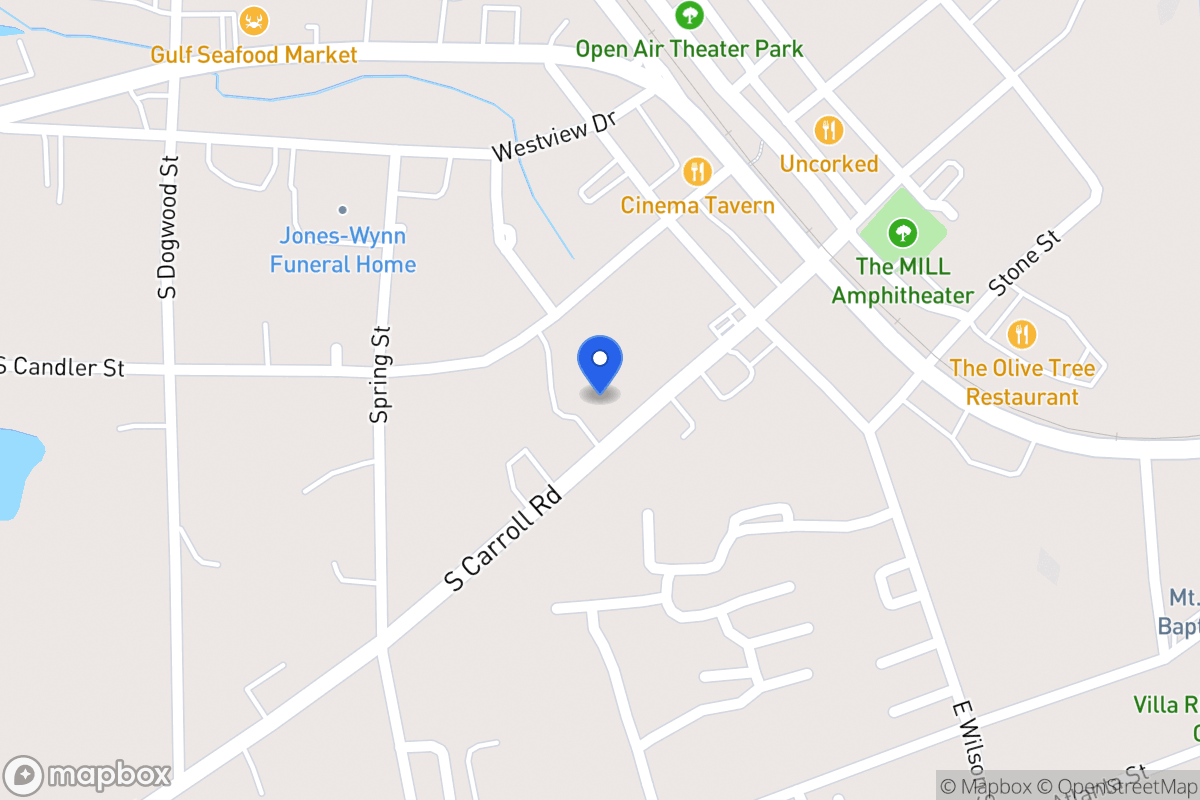 Map of 223 S Carroll Rd