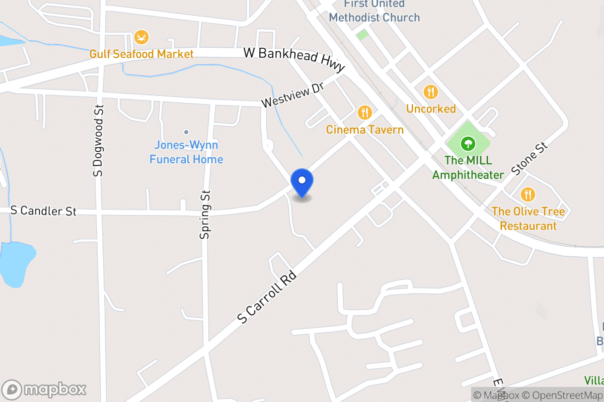 Map of 220 S Candler St