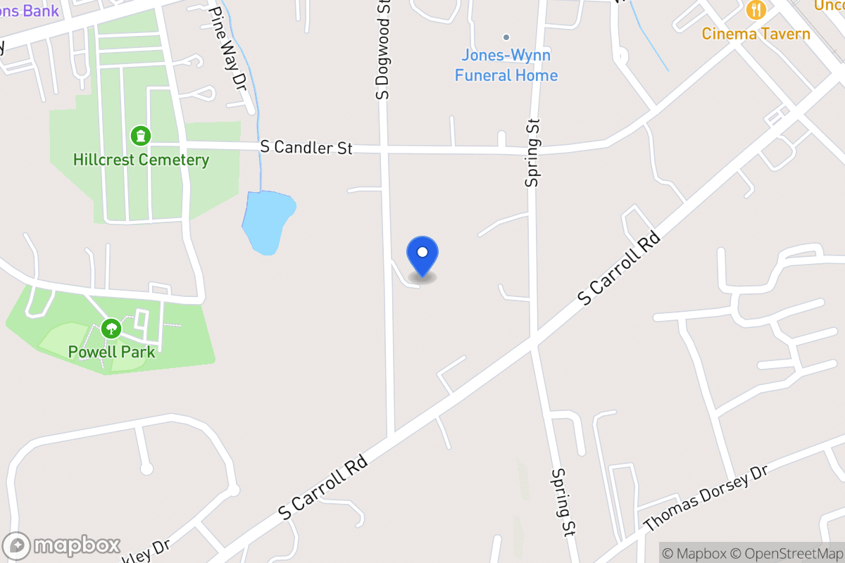 Map of 622 S Dogwood St