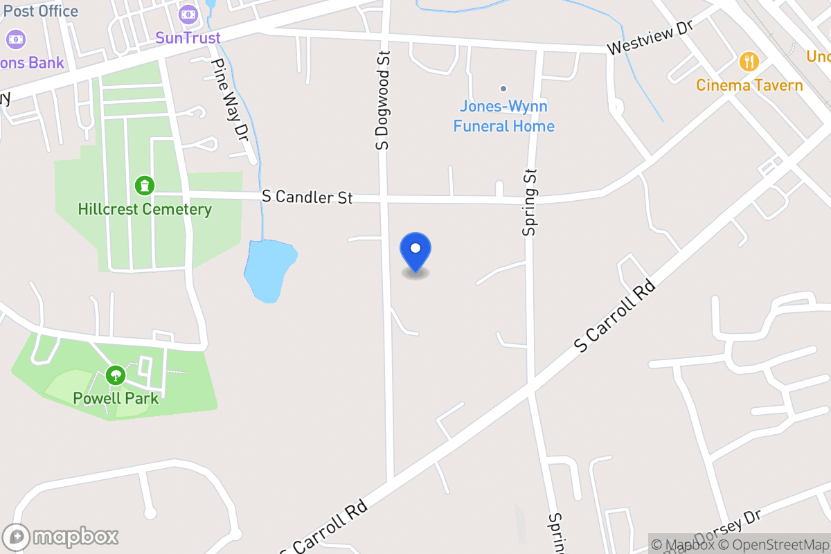 Map of 612 S Dogwood St