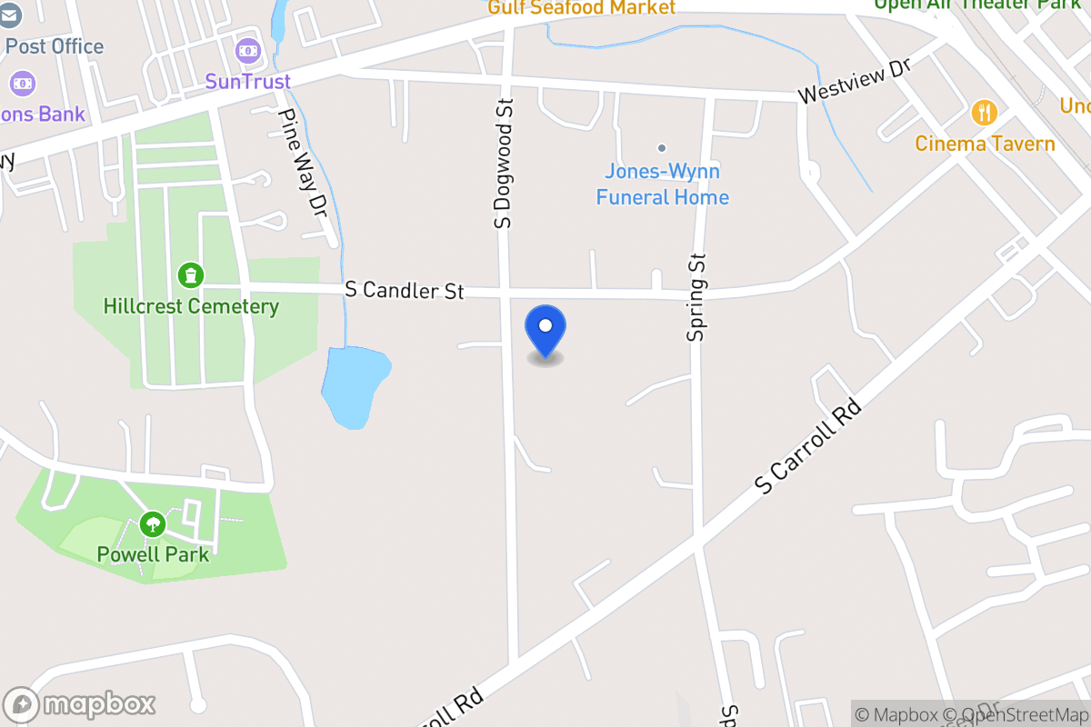 Map of 608 S Dogwood St