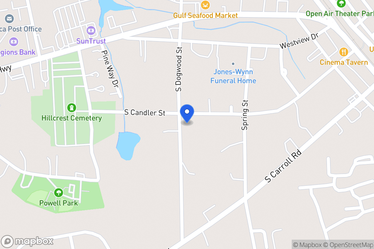 Map of 602 S Dogwood St