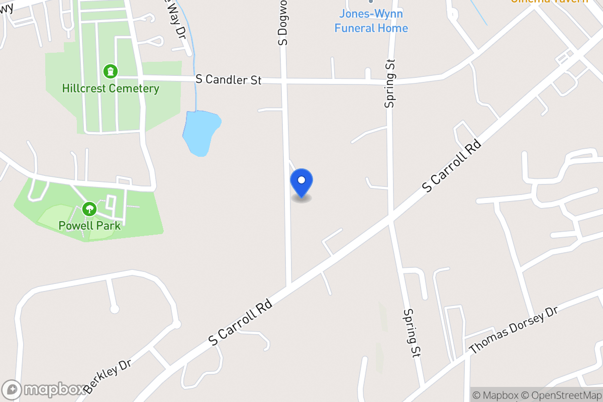 Map of 630 S Dogwood St