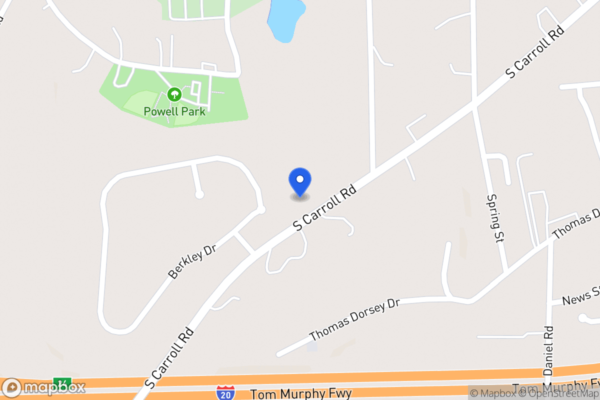 Map of 421 S Carroll Rd