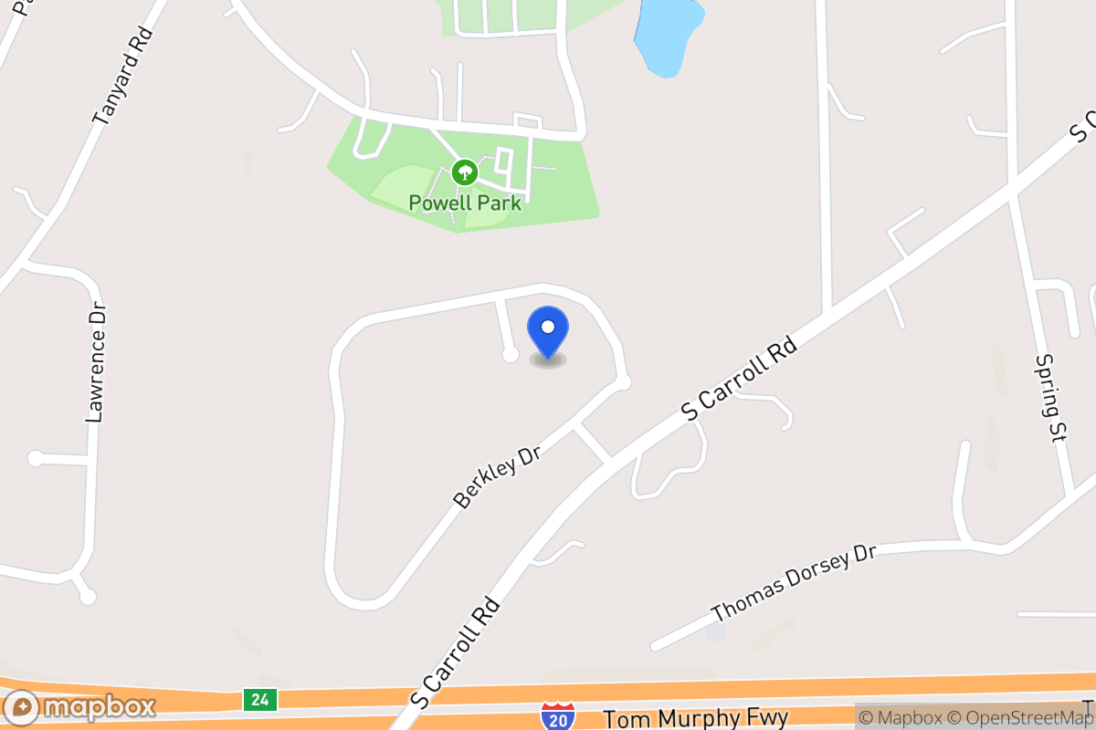Map of 408 Chastain Ct