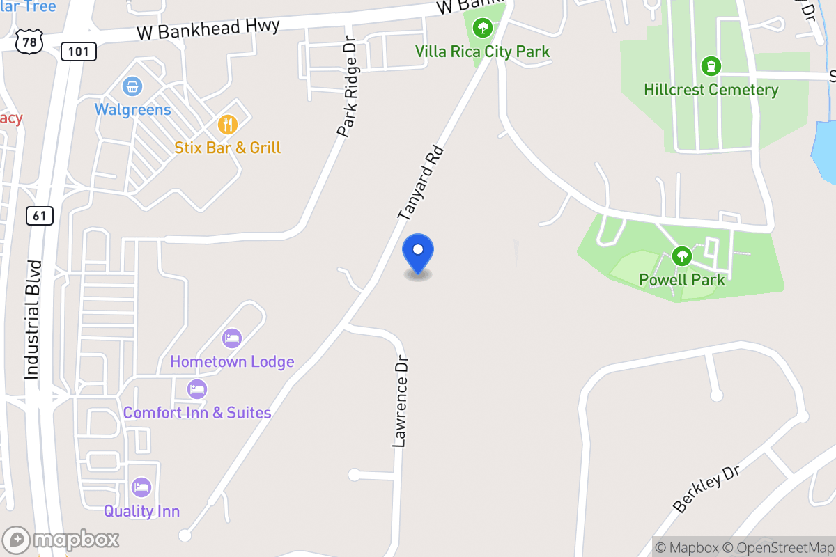 Map of 644 Old Tanyard Rd