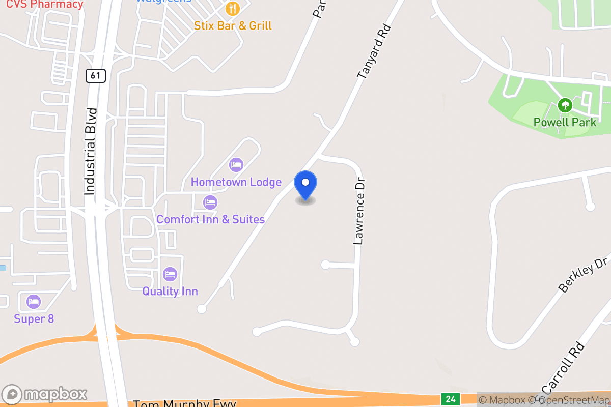 Map of 712 Old Tanyard Rd