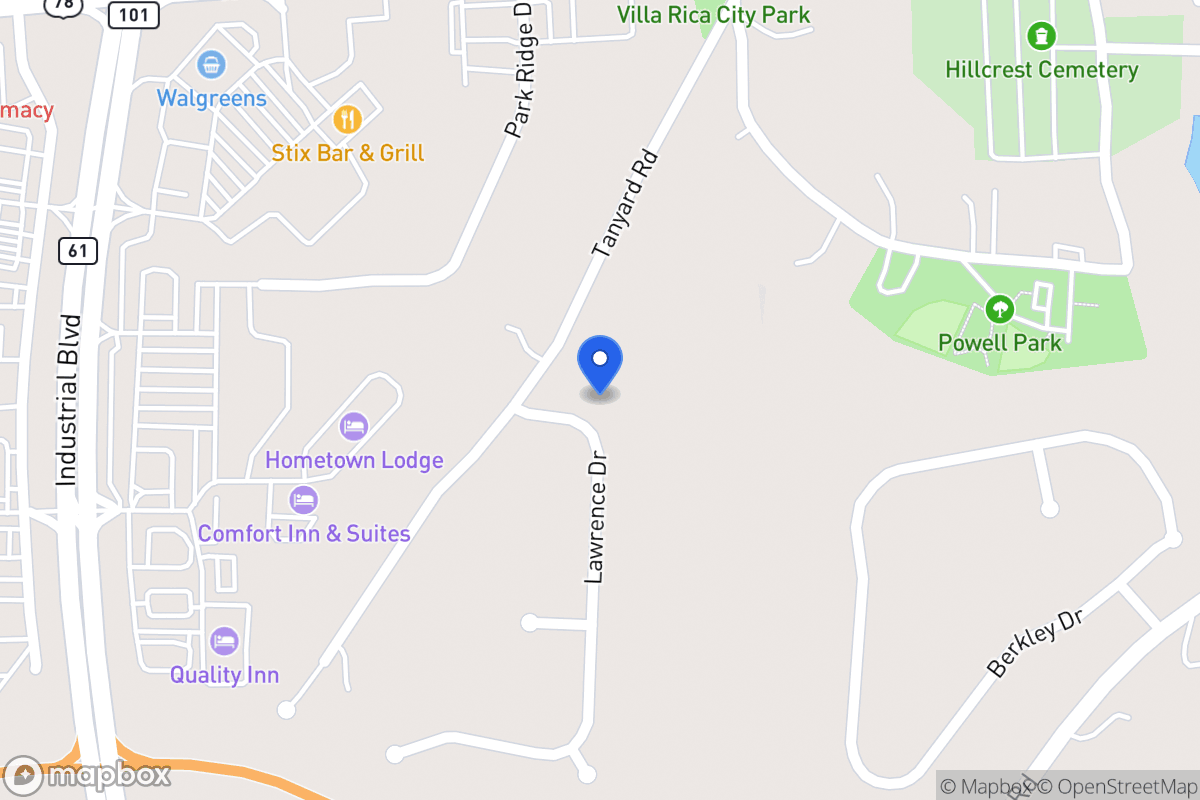 Map of 650 Old Tanyard Rd
