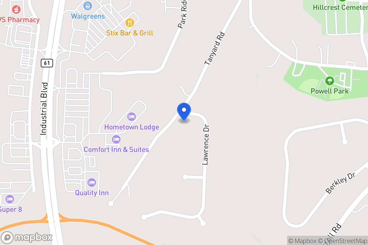 Map of 684 Old Tanyard Rd
