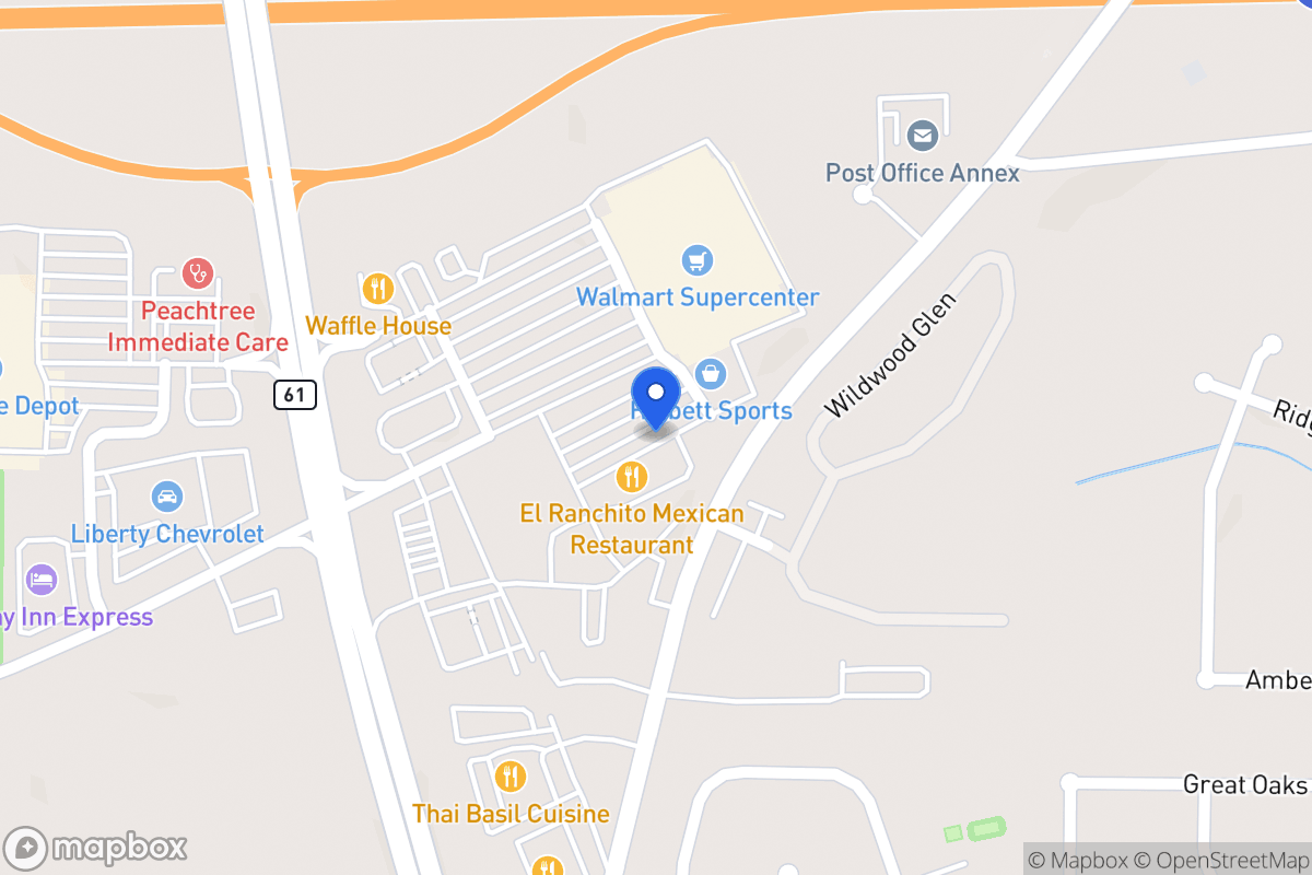 Map of 604 606 Carrollton Villa Rica Hwy