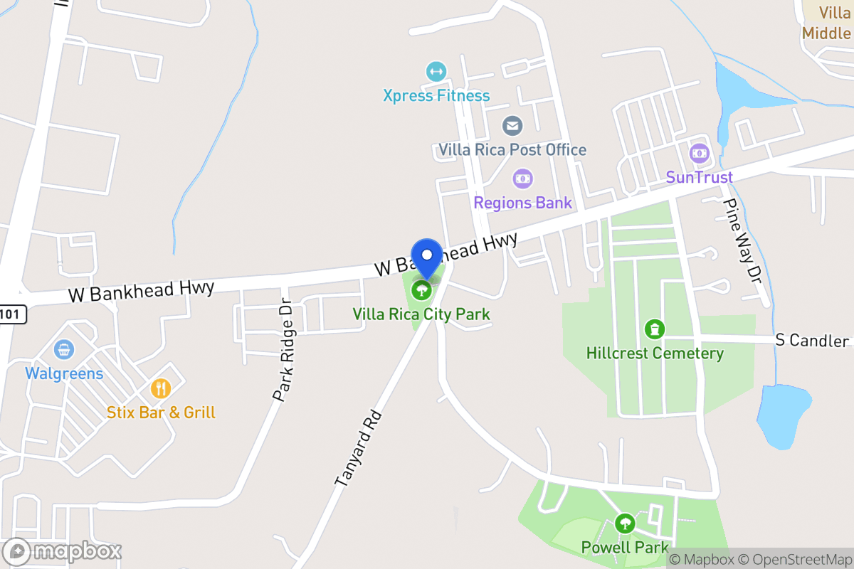Map of 601 Old Tanyard Rd