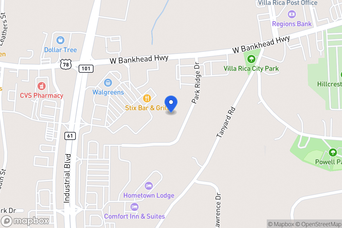 Map of 107 Park Ridge Dr