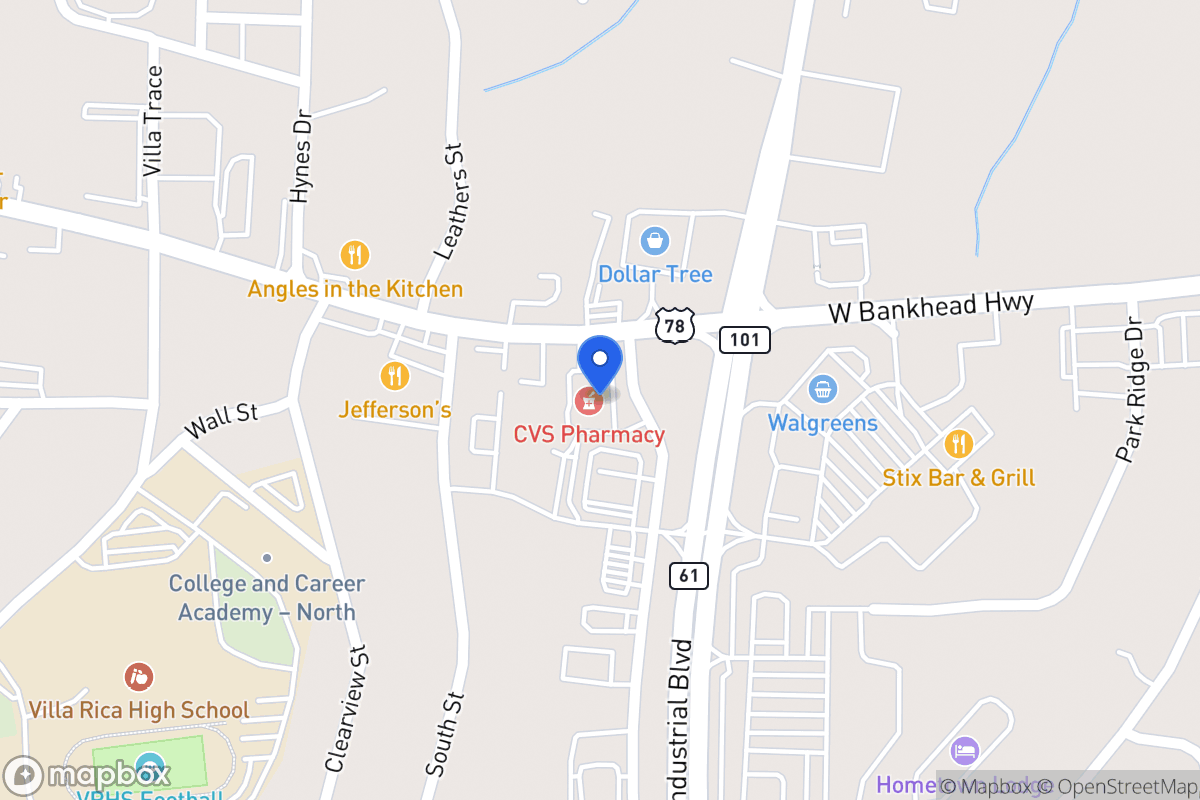 Map of 736 W 78 Hwy