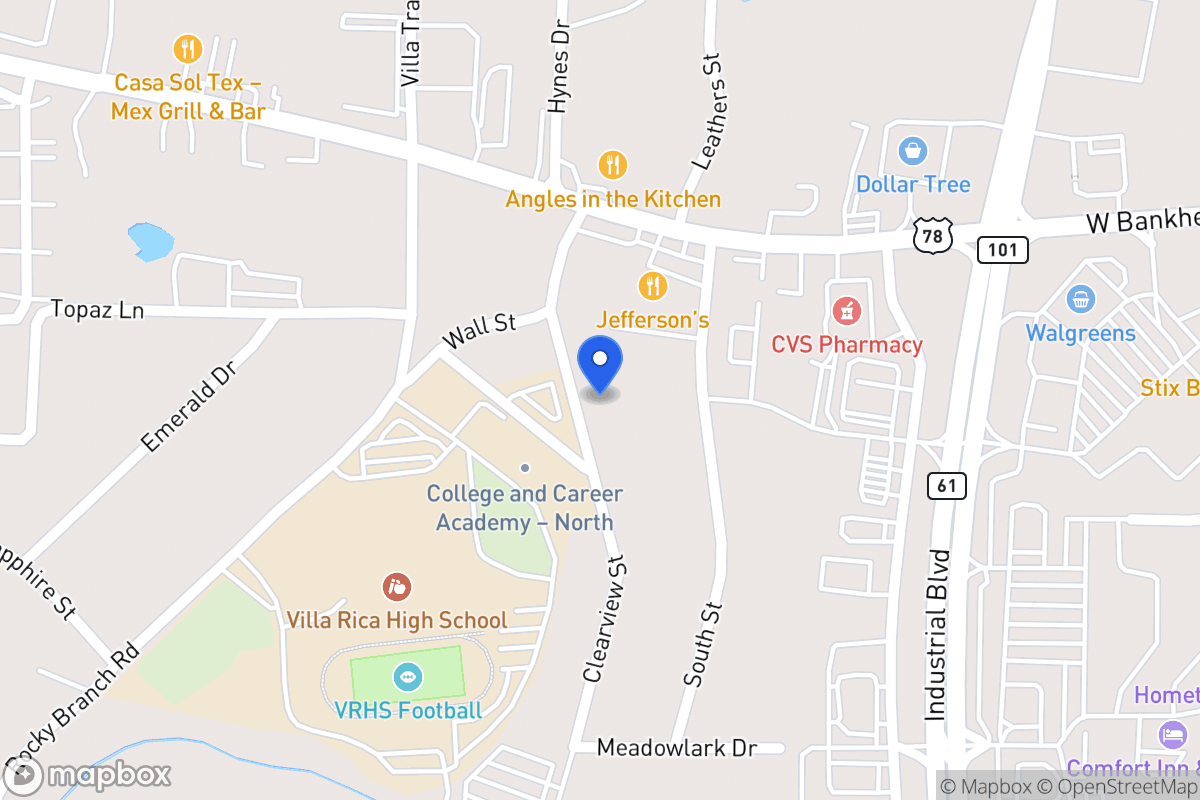 Map of 612 Clearview St