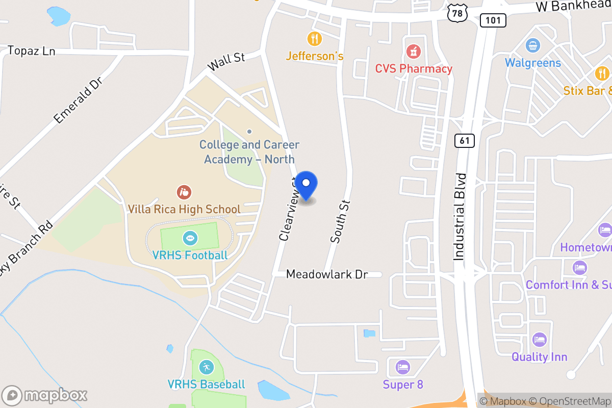 Map of 640 Clearview St