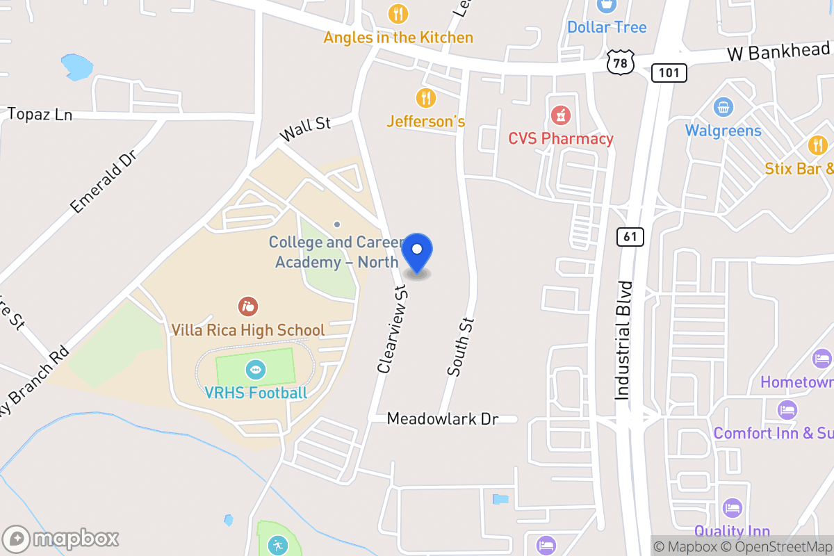 Map of 632 Clearview St