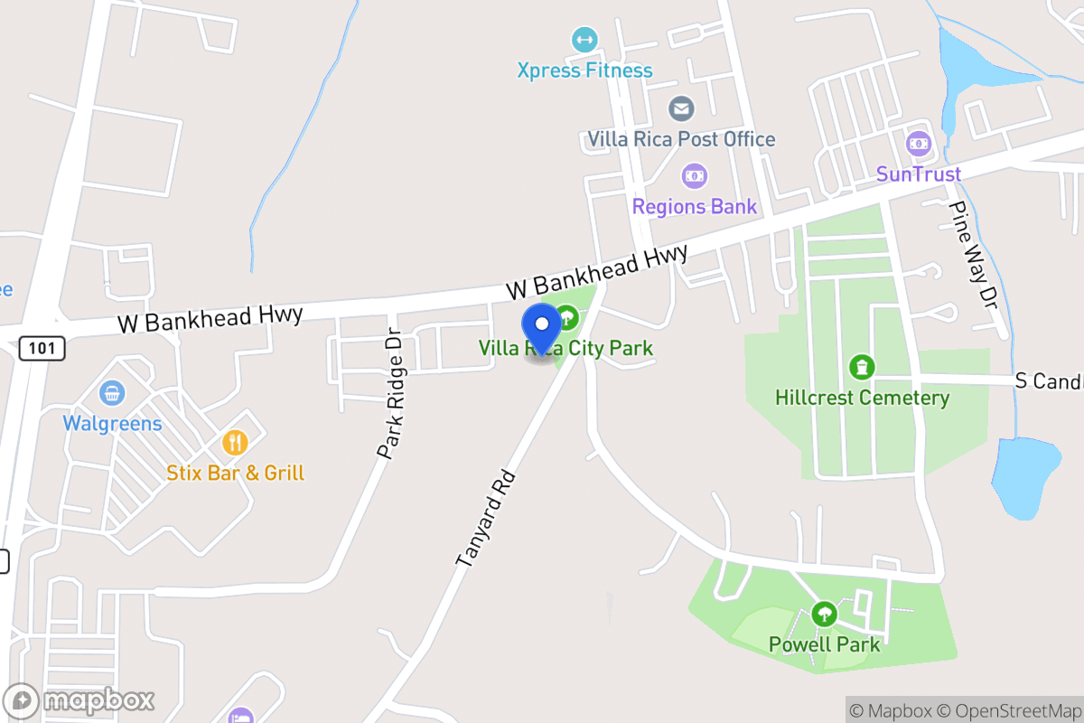 Map of 605 Old Tanyard Rd