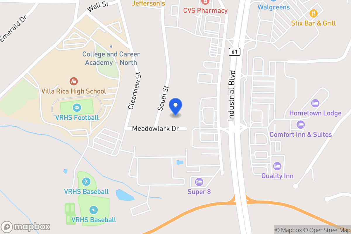 Map of 727 Meadowlark Dr