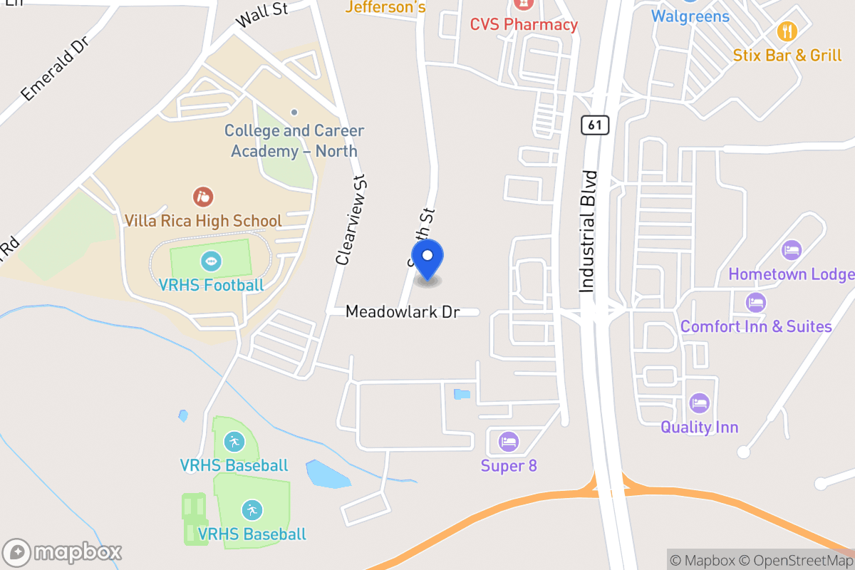Map of 731 Meadowlark Dr