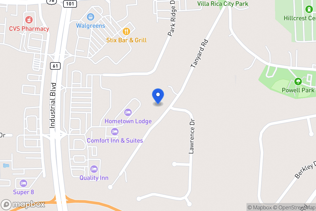 Map of 711 Old Tanyard Rd