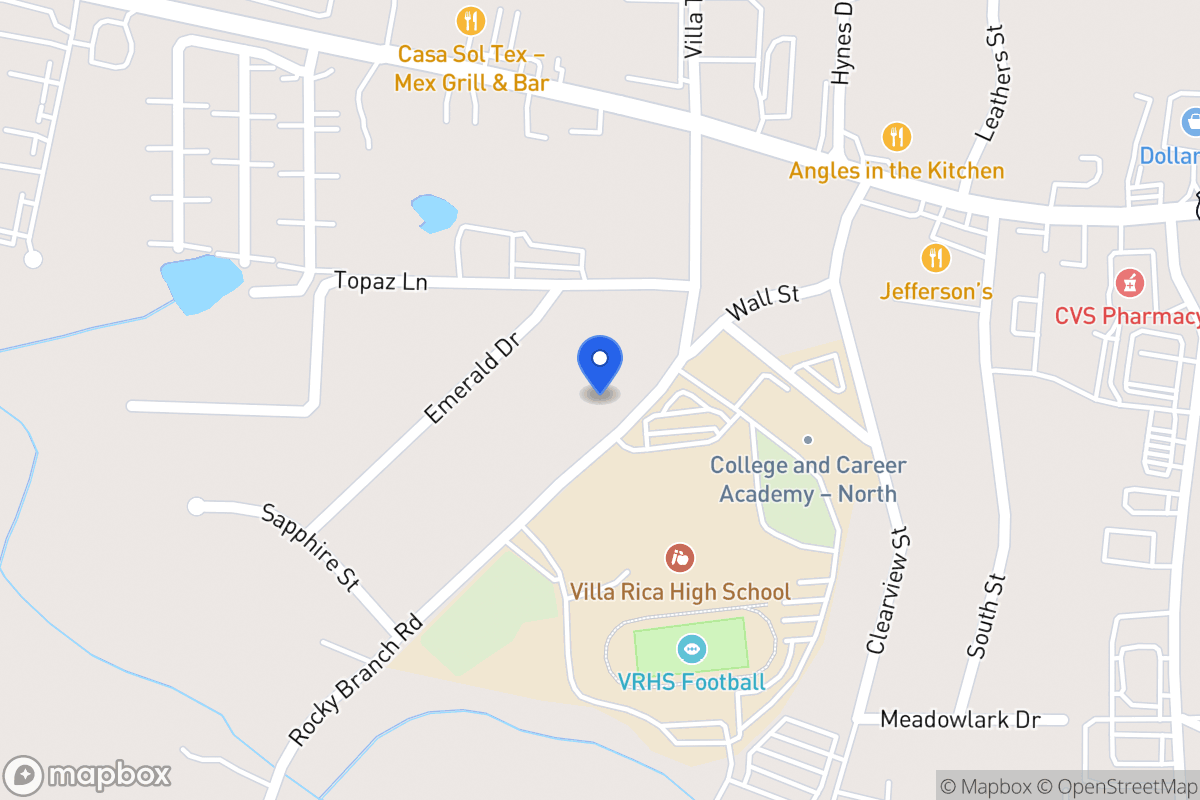 Map of 615 Rocky Branch Rd