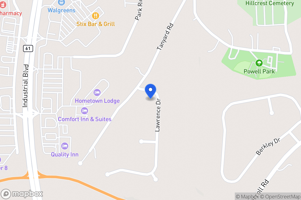 Map of 101 Lawrence Dr