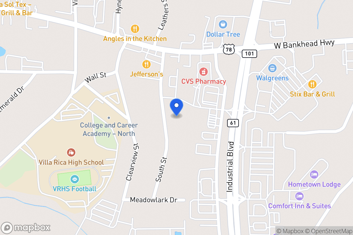 Map of 624 South St