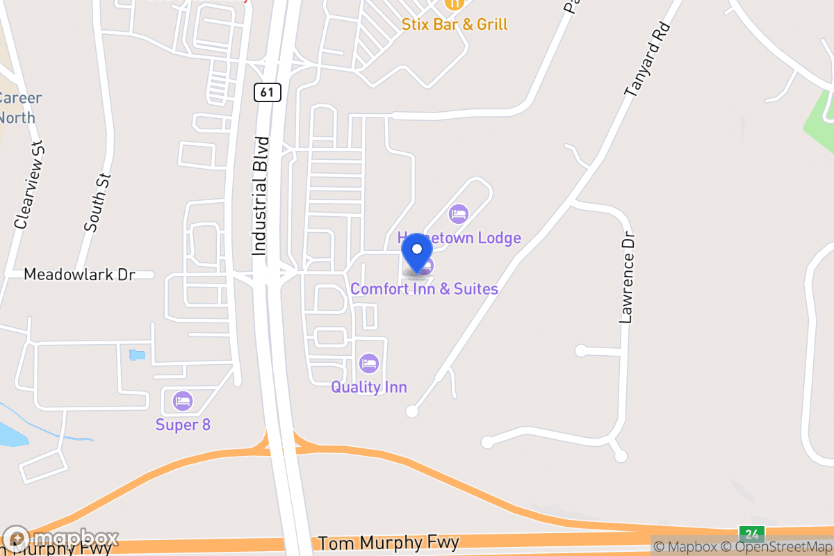Map of 114 61 Hwy