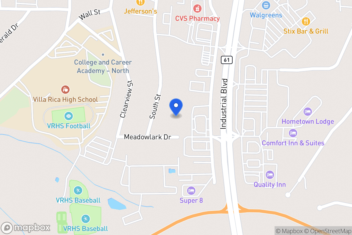Map of Meadowlark Dr