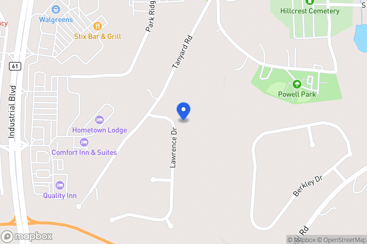 Map of 100 Lawrence Dr