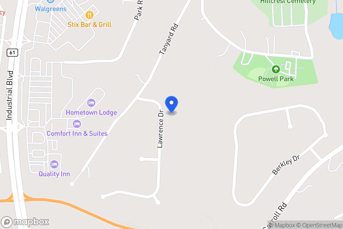 Map of 106 Lawrence Dr