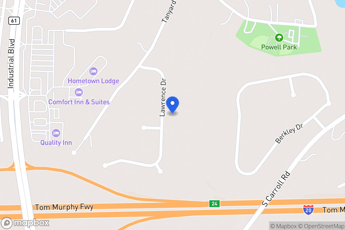 Map of 124 Lawrence Dr