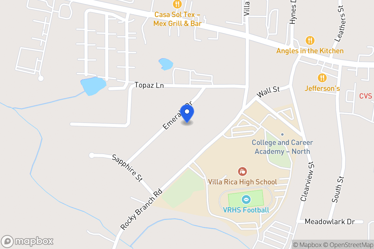 Map of 614 Emerald Dr