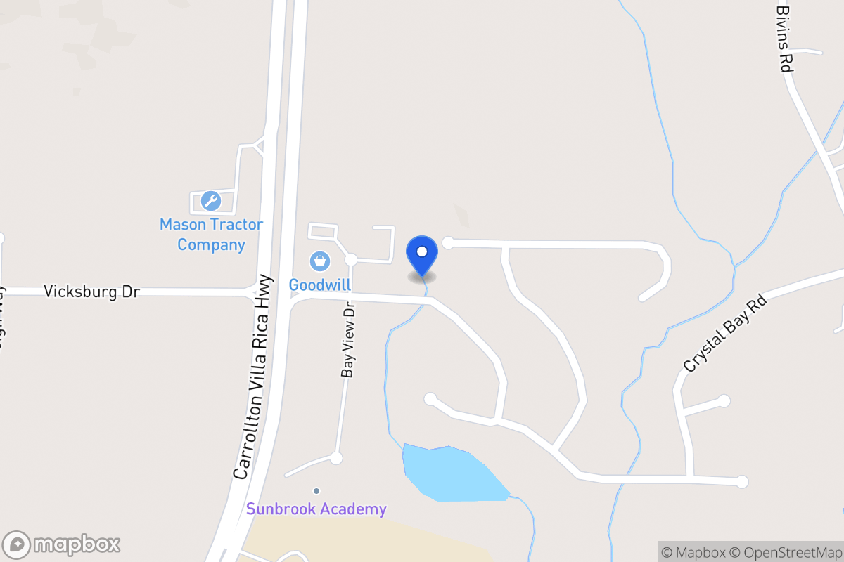 Map of 1000 E Bay Springs Dr