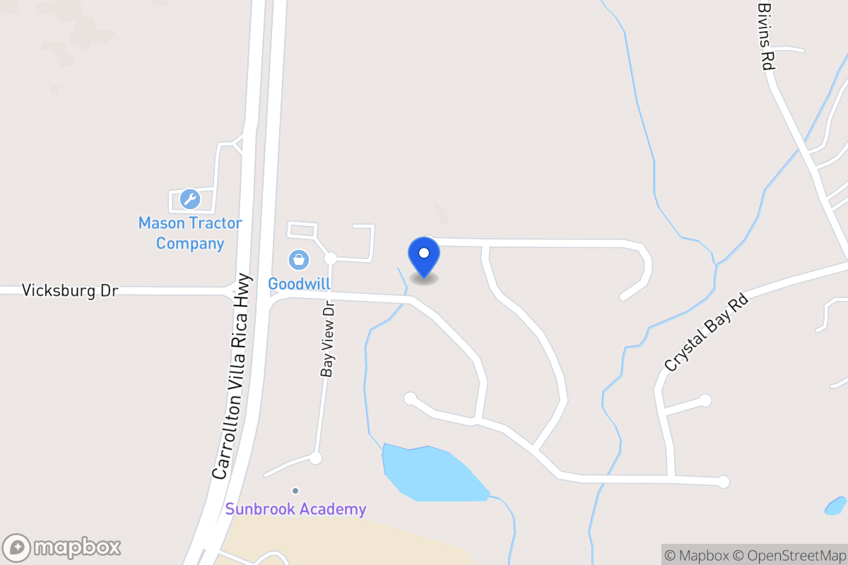Map of 1004 E Bay Springs Dr