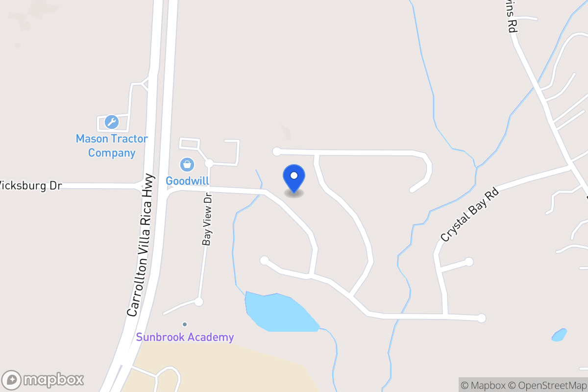 Map of 1012 E Bay Springs Dr