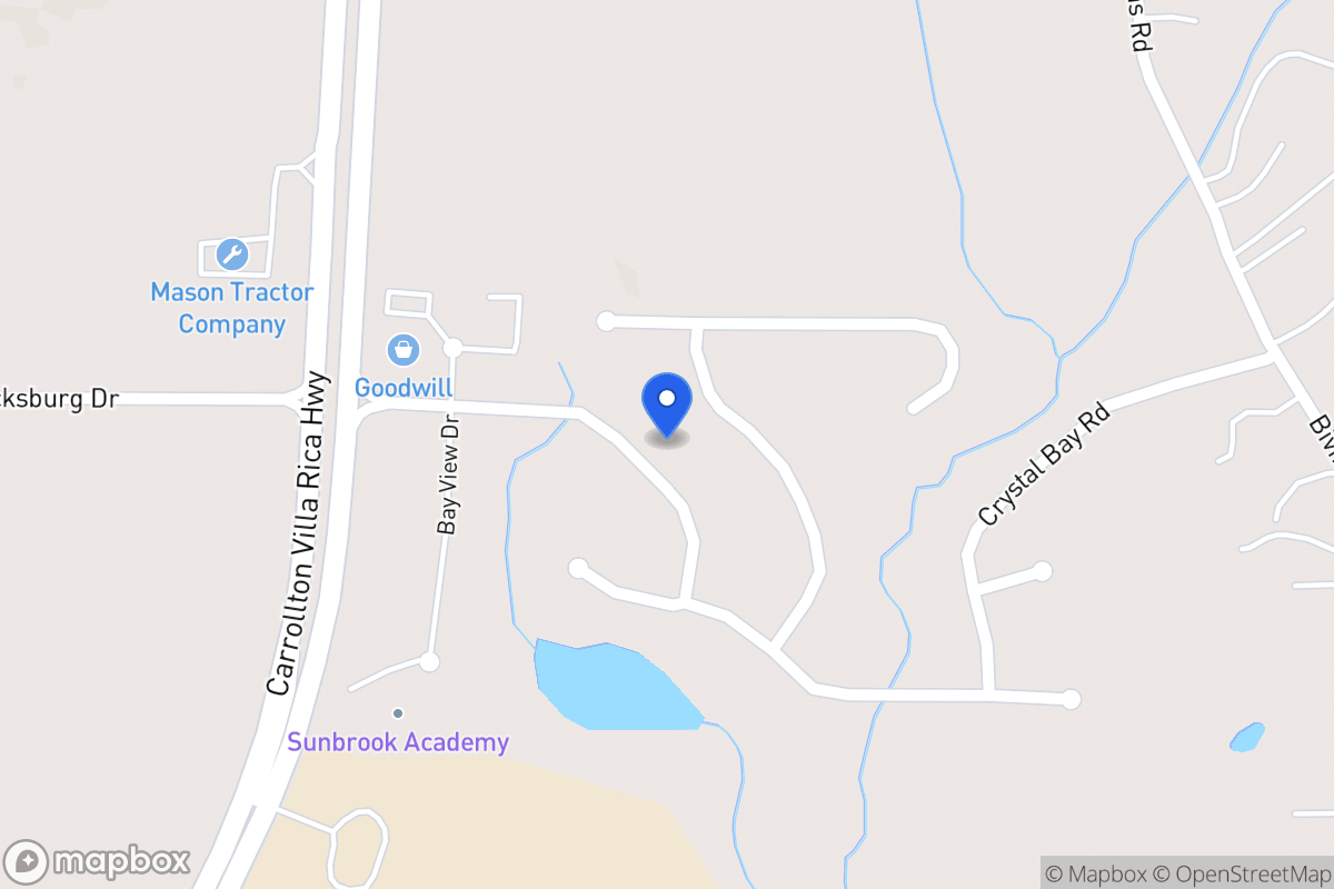 Map of 1016 E Bay Springs Dr