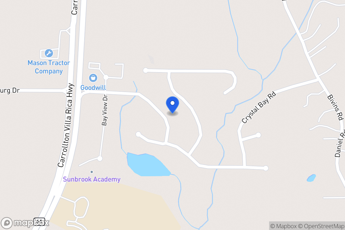 Map of 1024 E Bay Springs Dr