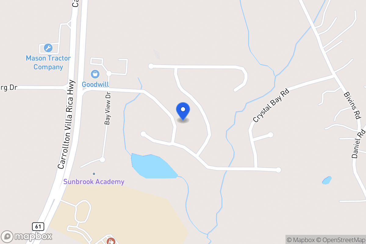 Map of 1028 E Bay Springs Dr
