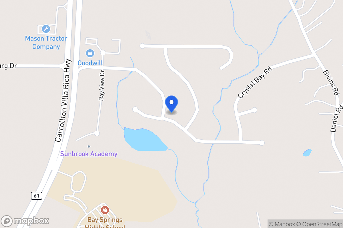Map of 2005 Club Bay Dr