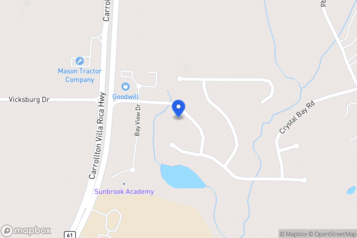 Map of 1013 E Bay Springs Dr