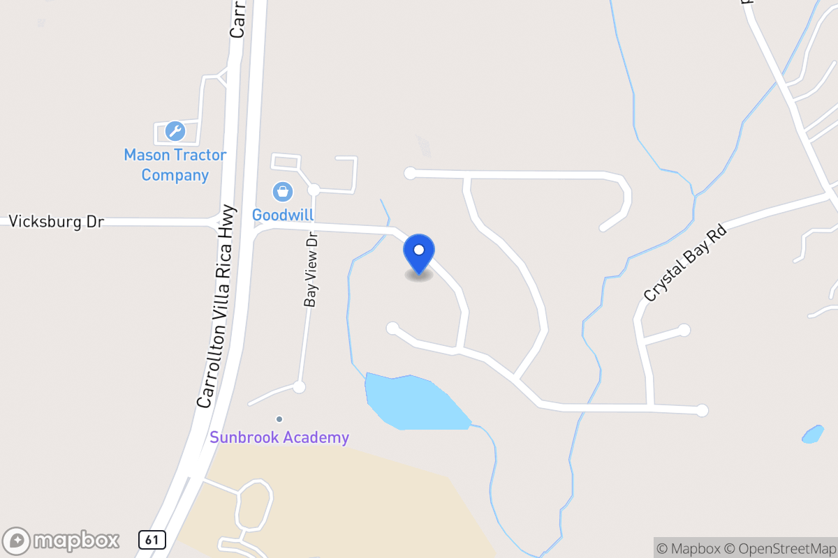 Map of 1017 E Bay Springs Dr