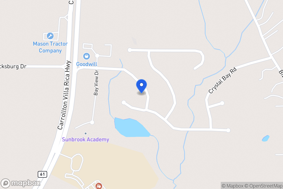 Map of 1027 E Bay Springs Dr
