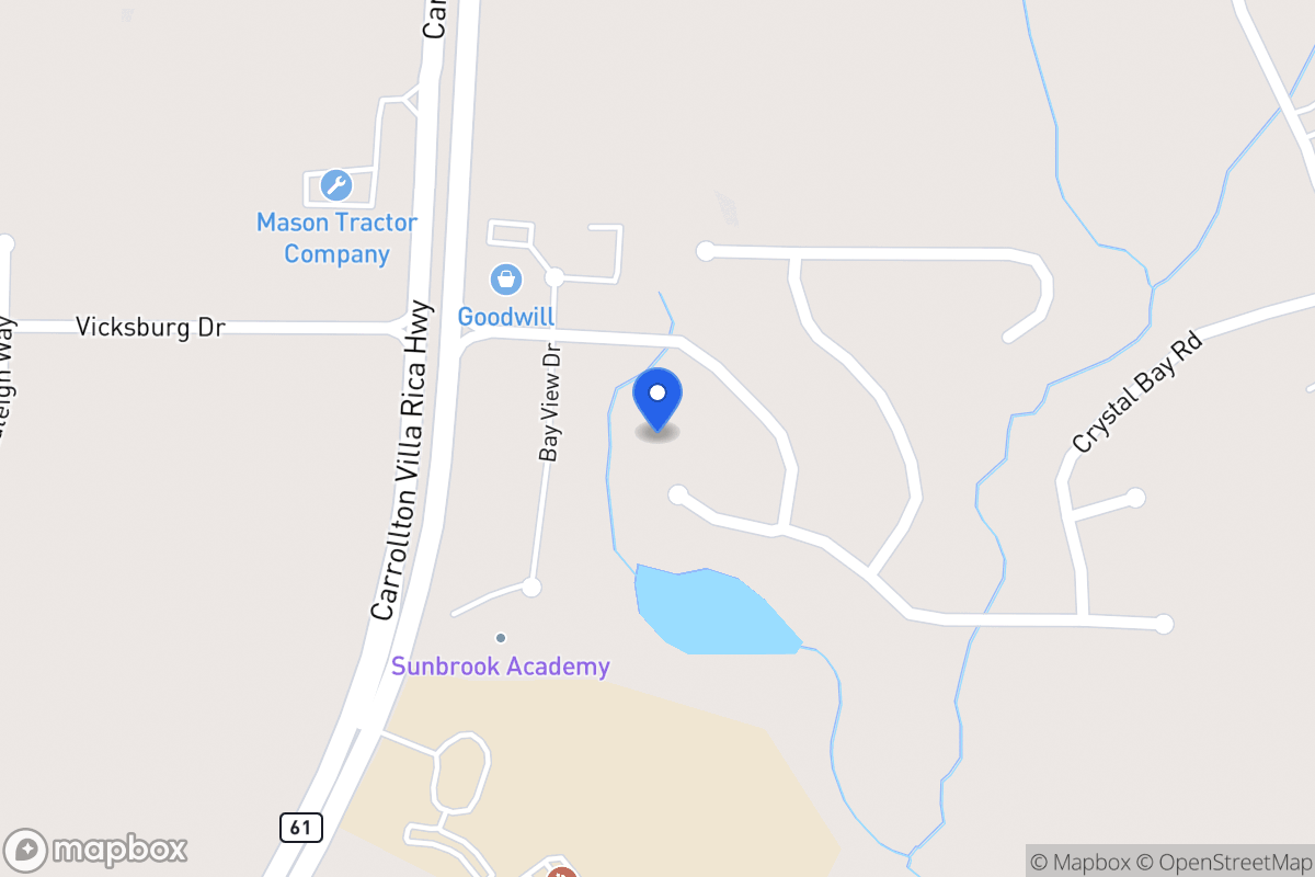 Map of 1989 Club Bay Dr