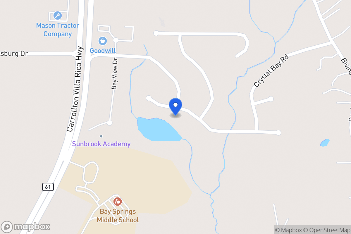 Map of 2004 Club Bay Dr