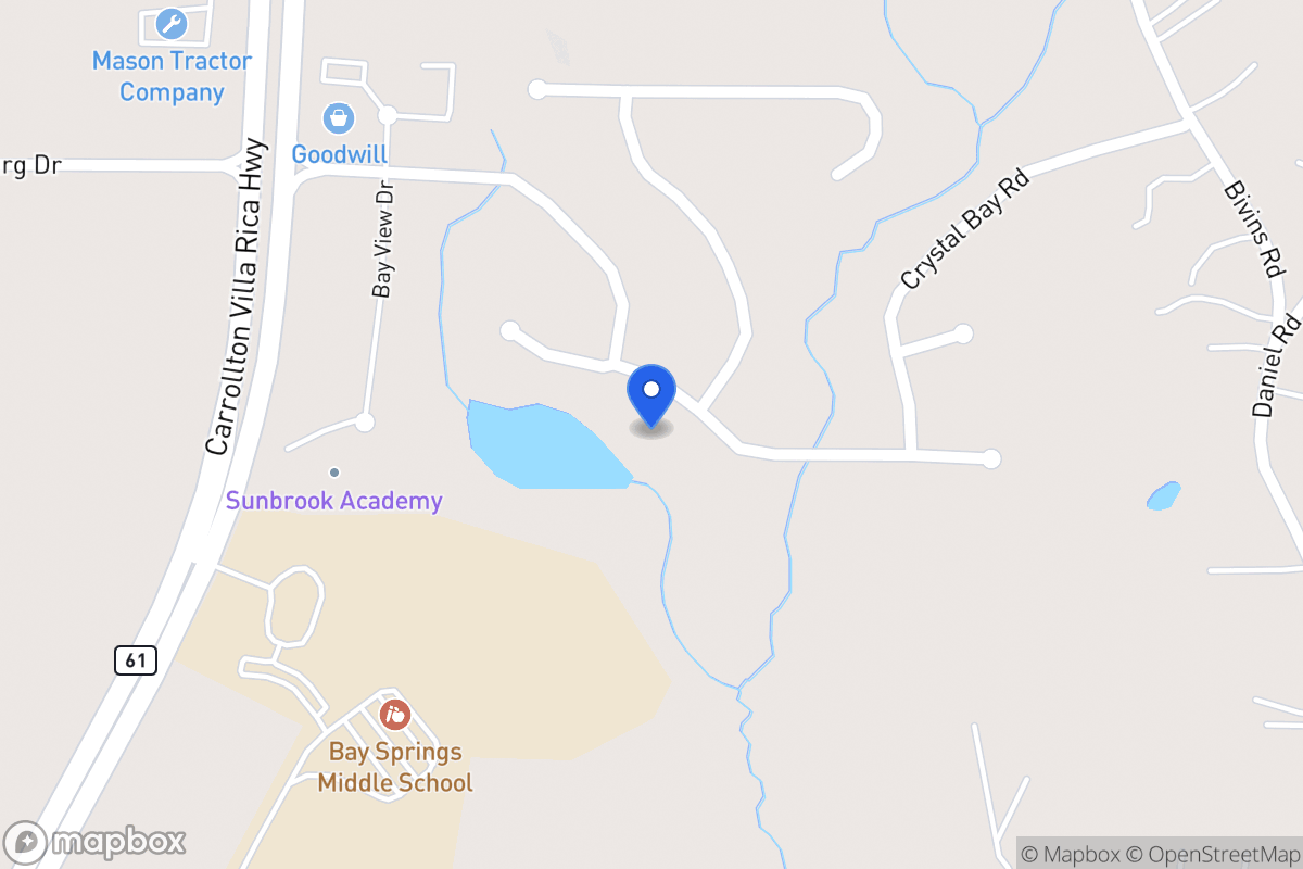 Map of 2012 Club Bay Dr